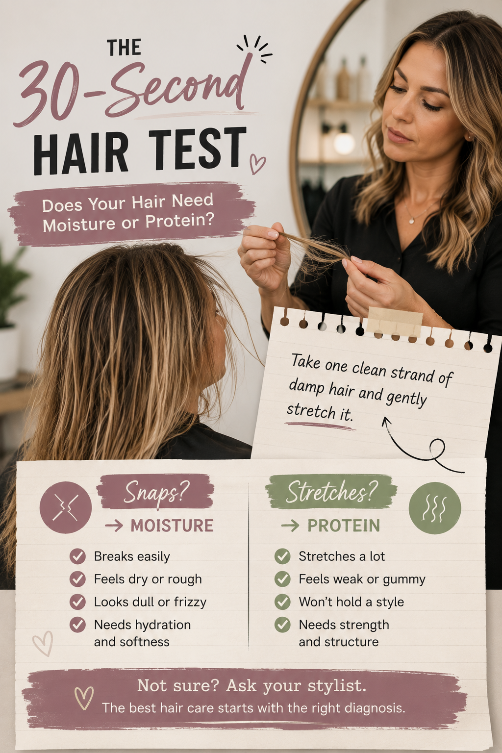 The 30-Second Hair Test: Does Your Hair Need Moisture or Protein ...