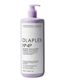 Olaplex No.4P Blonde Enhancer Toning Shampoo bottle on a white background - Hair Care Canada