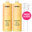 amika Forget Frizz Anti-Frizz Litre Duo 1000ml – Shampoo & Conditioner – FREE Pumps Included – Canada