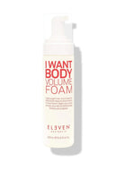 Bottle of Eleven Australia I Want Body Volume Foam on a white background - Hair Care Canada