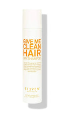 Dry shampoo bottle labeled 'Give Me Clean Hair' by Eleven Australia on a white background - Hair Care Canada