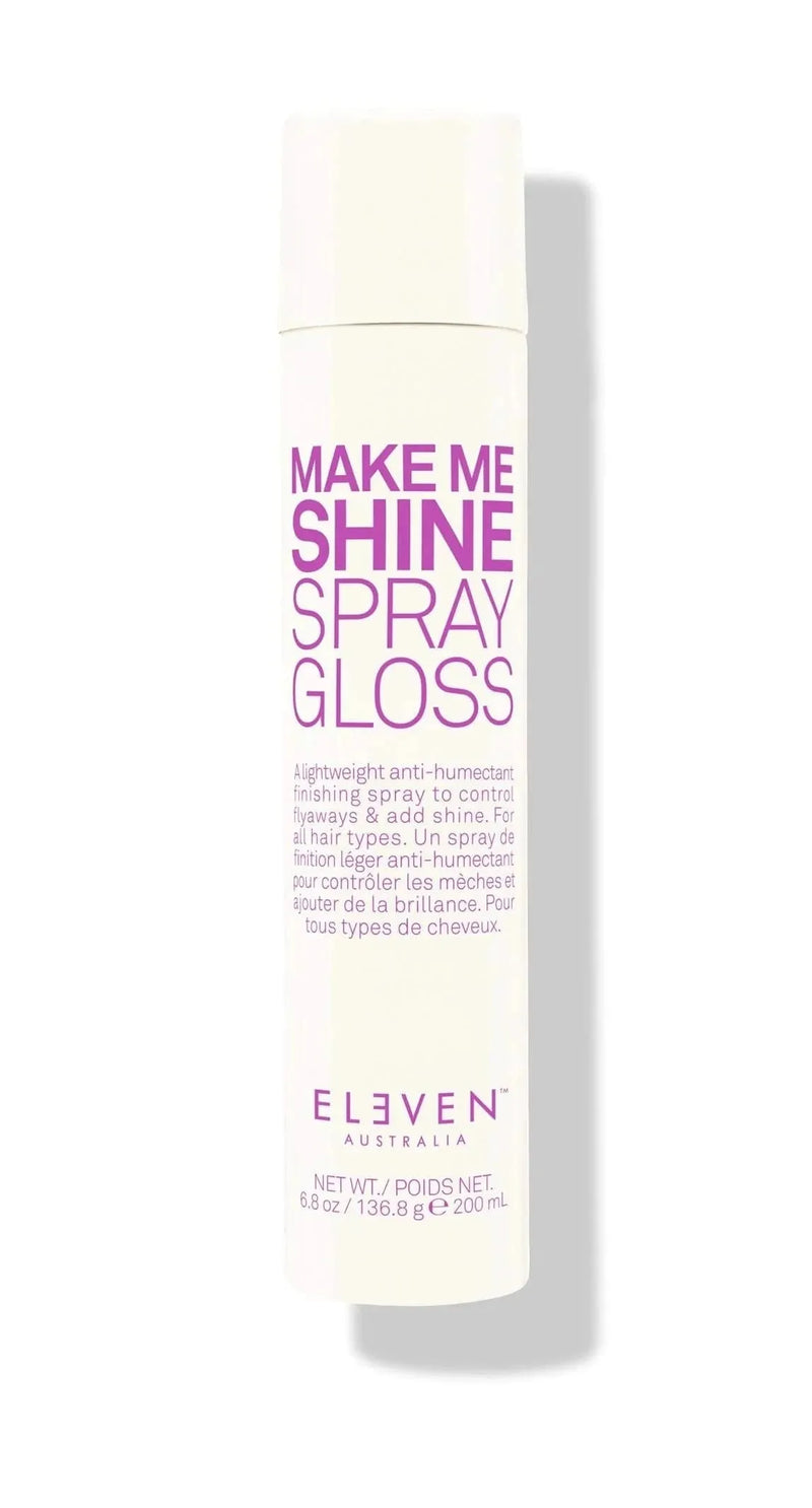 Make Me Shine Spray Gloss bottle by Eleven Australia on a white background -  Hair Care Canada