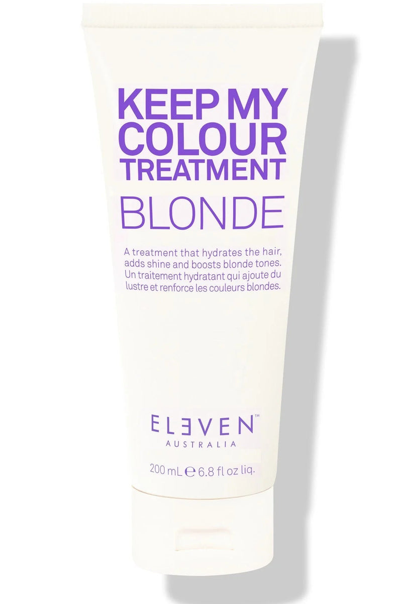 Tube of 'Keep My Colour Treatment Blonde' by Eleven Australia on a white background - Hair Care Canada
