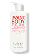Bottle of Eleven Australia I Want Body Volume Conditioner on a white background - Hair Care Canada