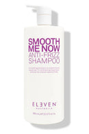 Shampoo bottle labeled 'Smooth Me Now Anti-Frizz Shampoo' by Eleven Australia on a white background - Hair Care Canada
