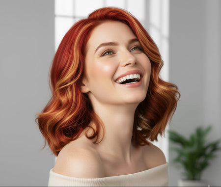 Woman with colour treated hair - Hair Care Canada
