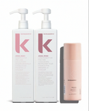 Two Kevin Murphy bottles and a smaller bottle on a white background - Hair Care Canada