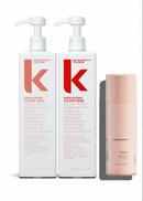 Two Kevin Murphy shampoo bottles and a pink bottle on a white background - Hair Care Canada