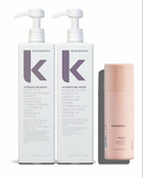 Two Kevin Murphy shampoo bottles and a hair product on a white background - Hair Care Canada
