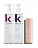 Kevin Murphy hair care products including Young.Again Wash, Young.Again Rinse, and another product on a white background Hair Care Canada