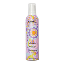 Amika mousse bottle with colorful design on a white background - Hair Care Canada