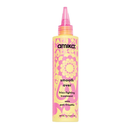 Amika smooth over frizz-fighting treatment bottle with pink cap on a white background - Hair Care Canada