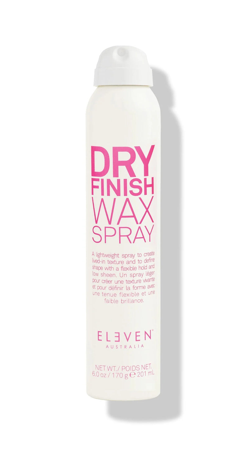 Dry finish wax spray bottle with 'Eleven' branding on a white background - Hair Care Canada