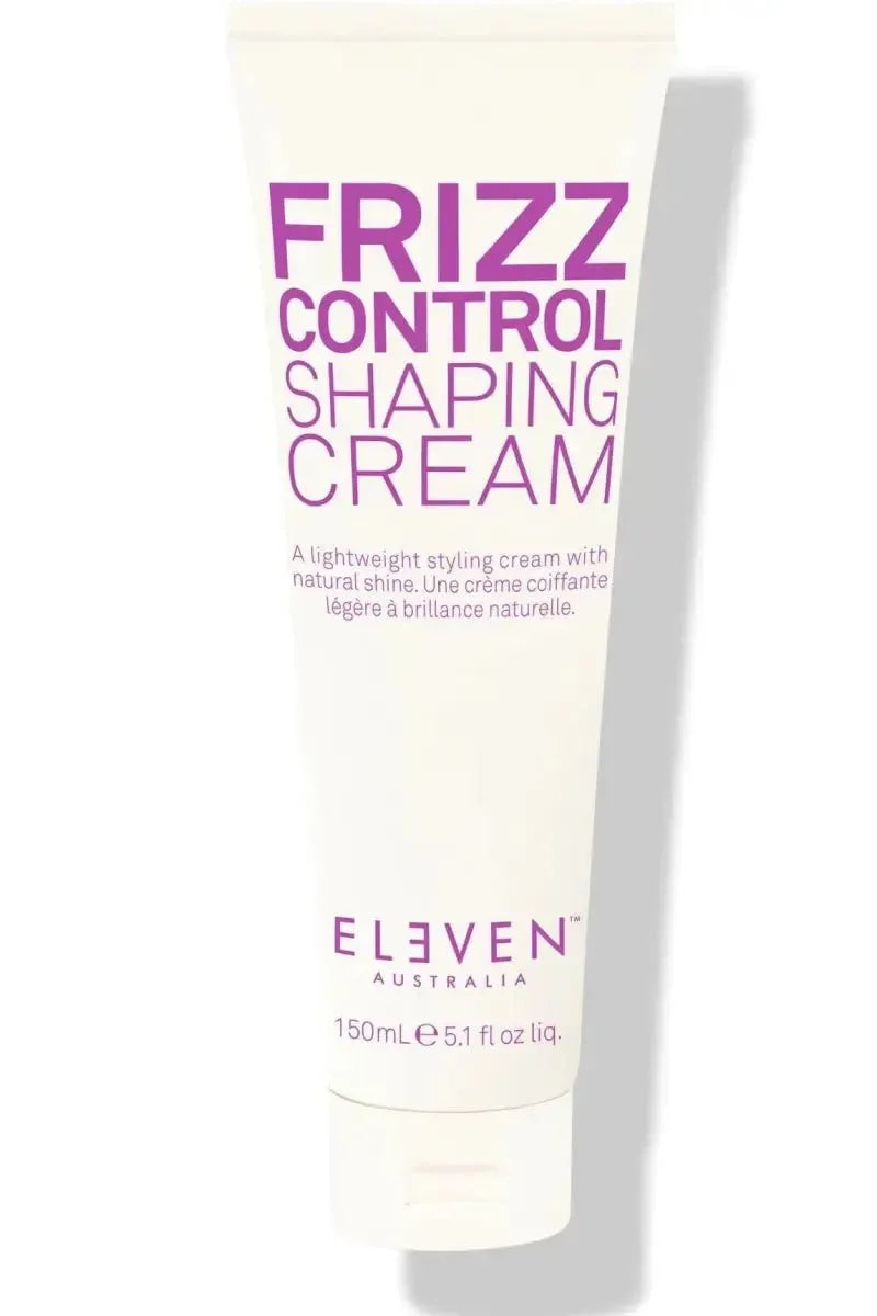 Frizz Control Shaping Cream tube with 'Eleven Australia' branding on a white background - Hair Care Canada