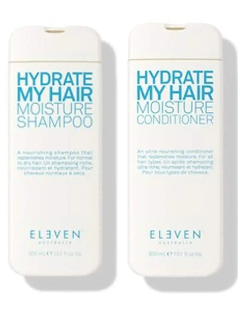 Eleven Australia Hydrate My Hair Shampoo & Conditioner Set (300ml) – Moisture and hydration for dry hair | Hair Care Canada