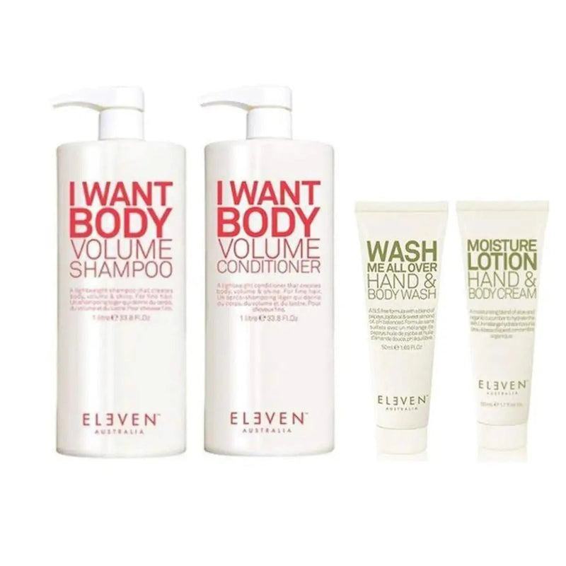 Eleven Australia I Want Body Shampoo & Conditioner Duo (960ML Each) – Volumizing professional hair care | Hair Care Canada