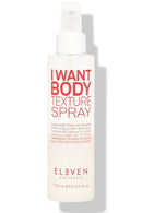Body texture spray bottle labeled 'I Want Body Texture Spray' by Eleven Australia on a white background - Hair Care Canada