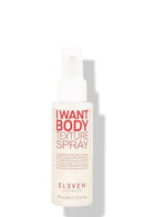 Body texture spray bottle labeled 'I Want Body Texture Spray' by Eleven on a white background - Hair Care Canada