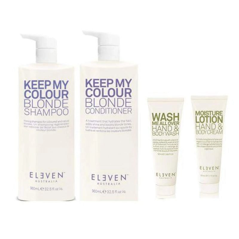Eleven Australia Keep My Blonde Shampoo and Conditioner 960ML Duo – Refreshes blonde tones | Hair Care Canada
