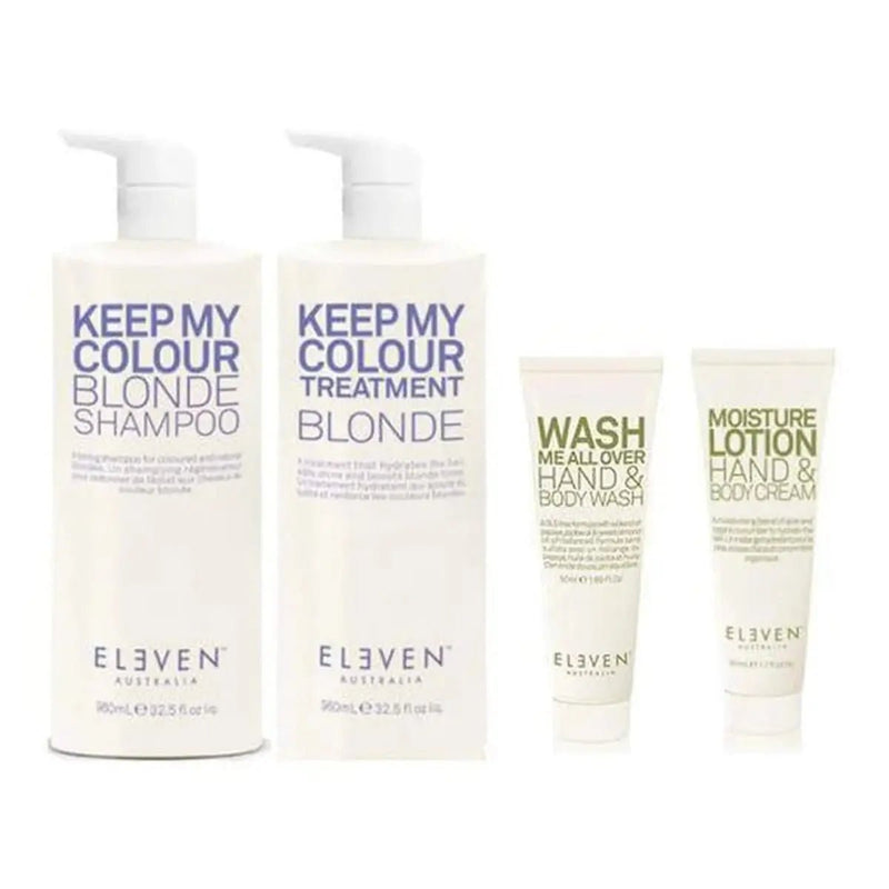 Eleven Australia Keep My Blonde Shampoo & Treatment Set (960ML) – Brightens and nourishes blonde hair | Hair Care Canada