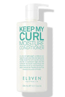 Conditioner bottle labeled 'Keep My Curl Moisture Conditioner' by Eleven Australia on a white background - hair Care Canada