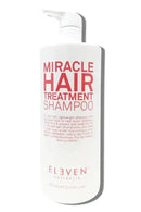 Bottle of Eleven Australia Miracle Hair Treatment Shampoo on a white background - Hair Care Canada