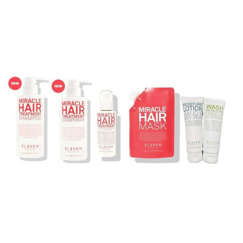 Eleven Australia Miracle Hair Treatment Set by Eleven Australia Free Body Wash and Body Cream 50mL – Professional Shampoo – Gift Set (Canada) – professional hair care | Hair Care Canada