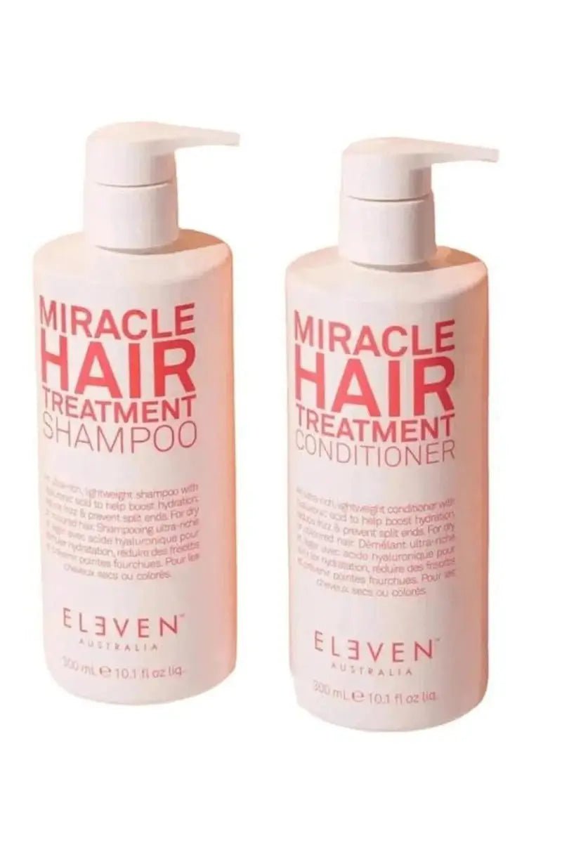Eleven Australia Miracle Hair Treatment Shampoo & Conditioner Duo 300mL – Hydration and frizz control | Hair Care Canada