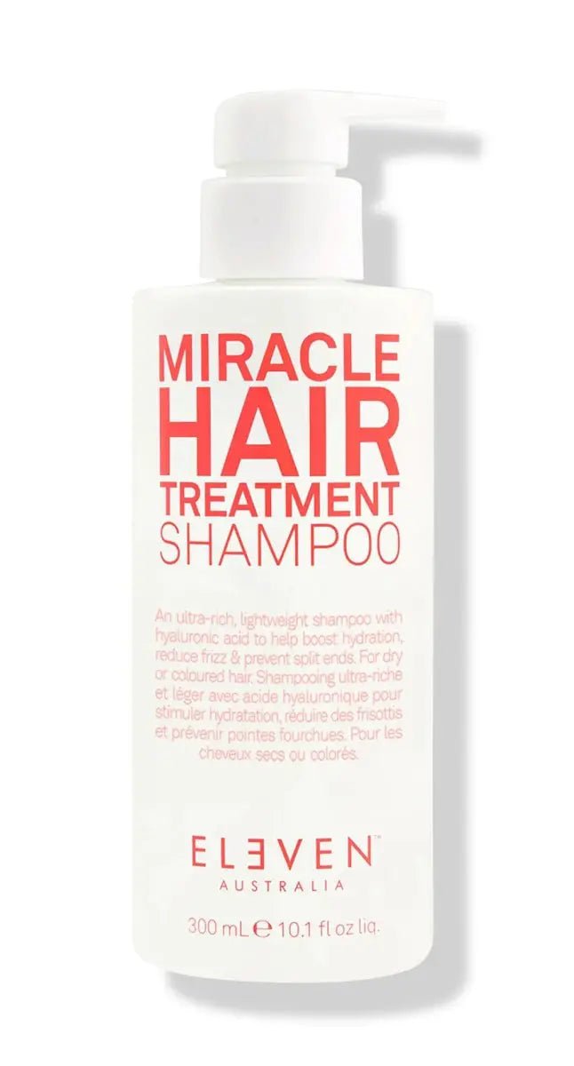 Miracle Hair Treatment Shampoo bottle with pump on a white background - Hair Care Canada