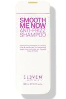 Shampoo bottle labeled 'Smooth Me Now Anti-Frizz Shampoo' by Eleven Australia on a white background - hair Care Canada