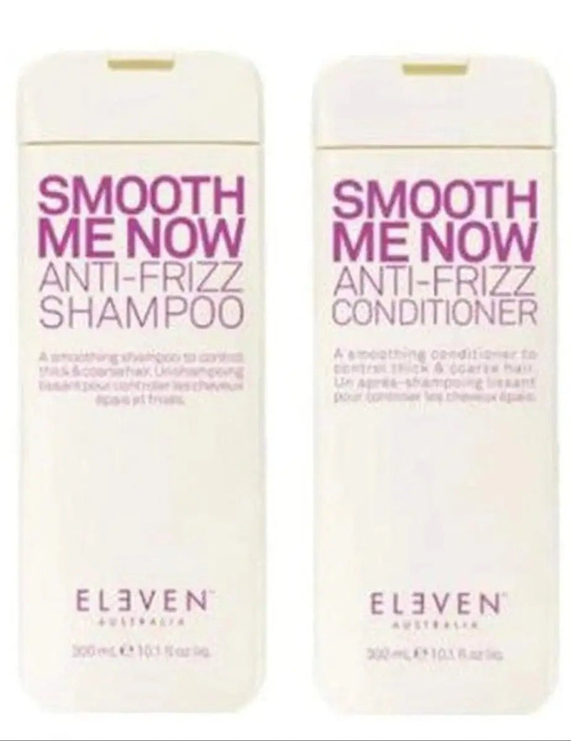 Eleven Australia Smooth Me Now Anti-Frizz Shampoo & Conditioner Set (300ml) – Tames thick, coarse hair | Hair Care Canada