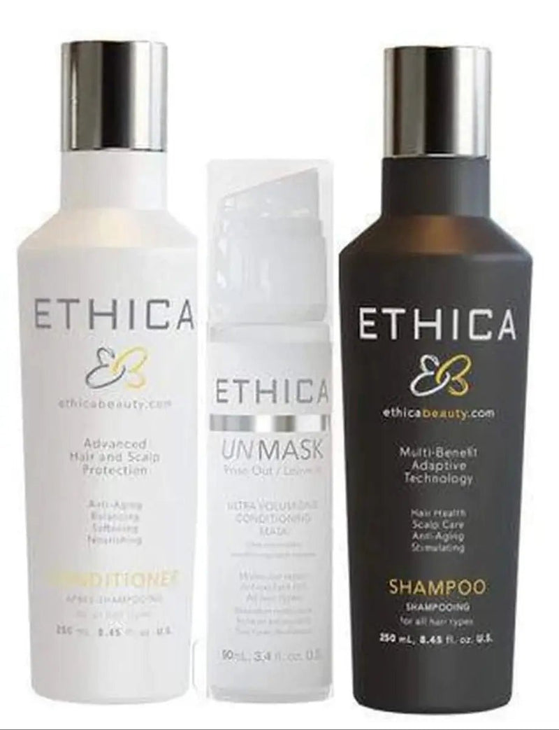 Ethica Beauty Shampoo and Conditioning Trio – professional hair care for repair and volume | Hair Care Canada