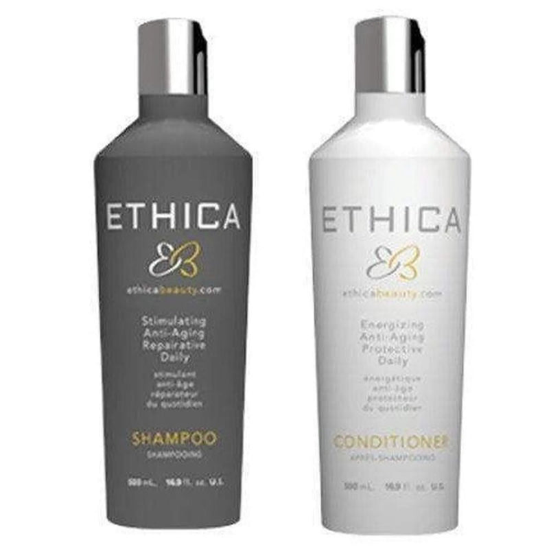 Ethica Hair Care 500ML Shampoo and Conditioner Duo – Advanced anti-aging and scalp care | Hair Care Canada