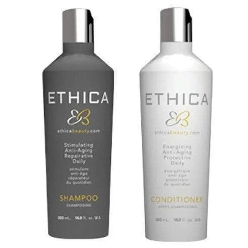 Ethica Hair Care 500ML Shampoo and Conditioner Duo – Advanced anti-aging and scalp care | Hair Care Canada