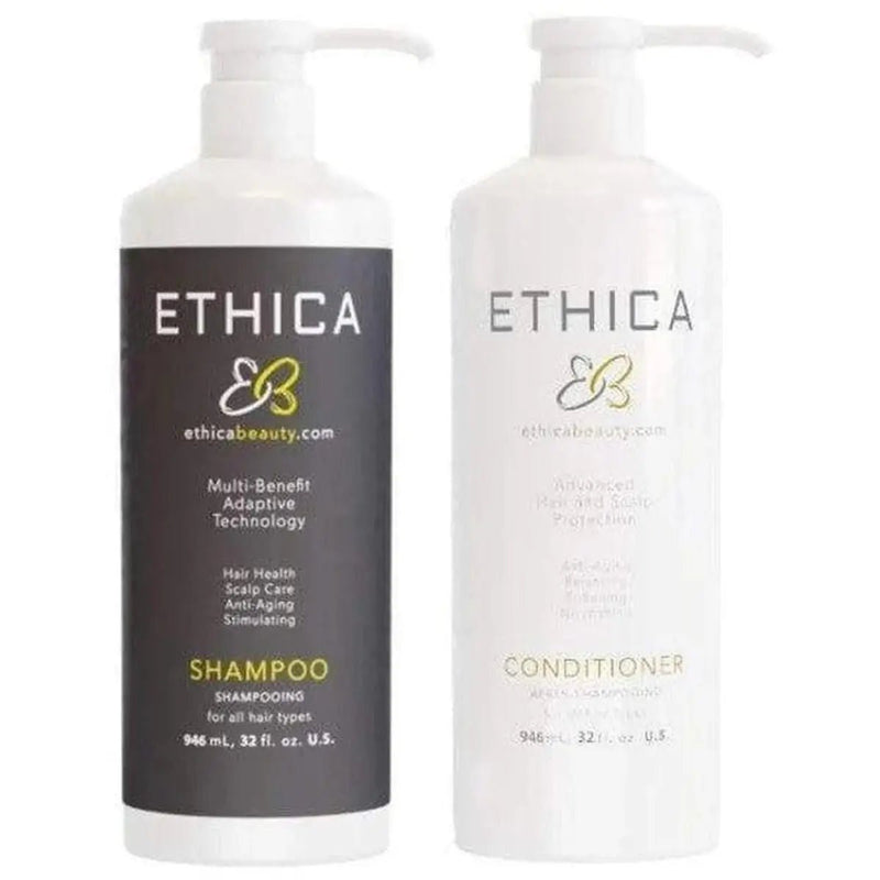 Ethica Hair Care Shampoo and Conditioner 946ML Duo – Gift Set (Canada) – professional hair care for scalp health | Hair Care Canada