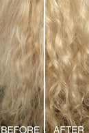 Comparison of curly hair before and after styling, with 'Before' on the left and 'After' on the right - Hair Care Canada