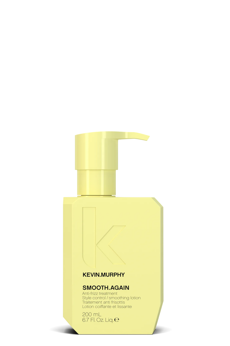 Yellow bottle of Kevin Murphy Smooth Again product on a white background - Hair Care Canada