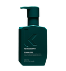 Kevin Murphy Flawless 6-in-1 hair conditioning styling lotion in a dark teal-green pump bottle, shown on a solid white background - Hair Care Canada