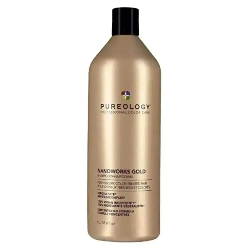 Pureology Nano Works Gold Shampoo – Renew dry, brittle hair with softness and shine | Hair Care Canada