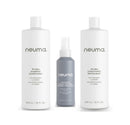 Neuma hair care product set including shampoo, conditioner, and leave-in treatment on a white background - Hair Care Canada