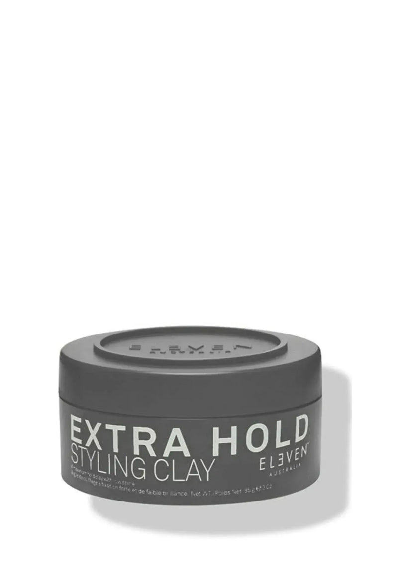 Jar of Extra Hold Styling Clay on a white background - Hair Care Canada